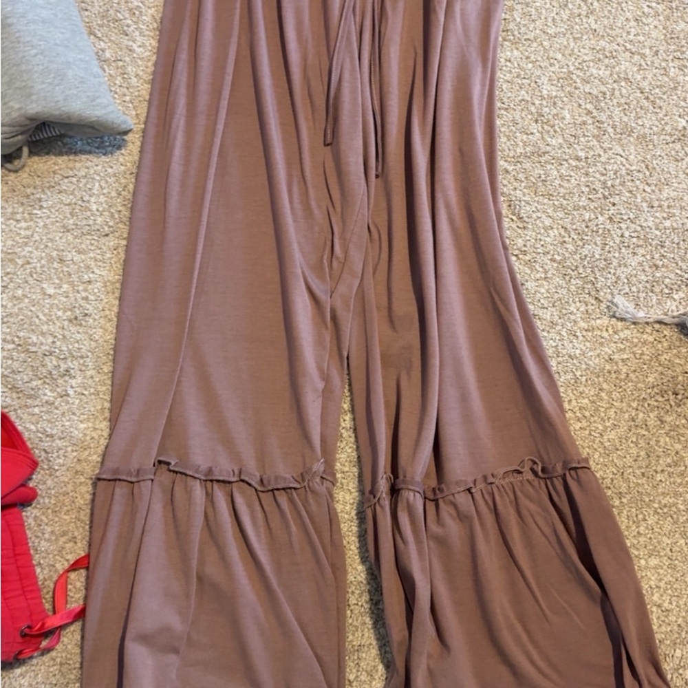 American Eagle Outfitters Mauve Flare Pants